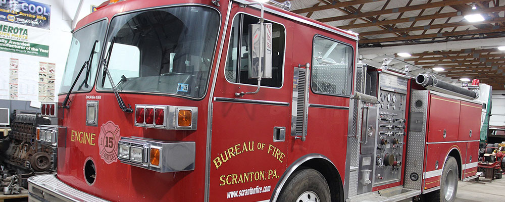 City of Scranton Donates Fire Engine to Johnson College