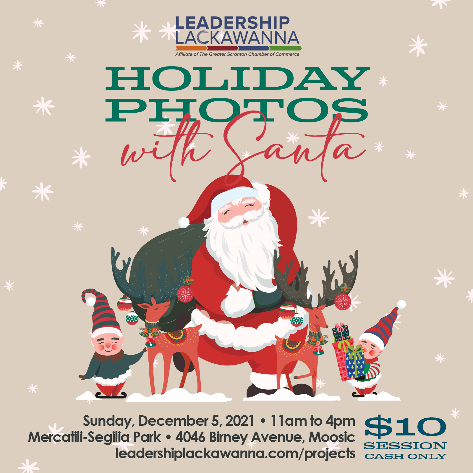 Leadership Lackawanna Holiday Photos with Santa