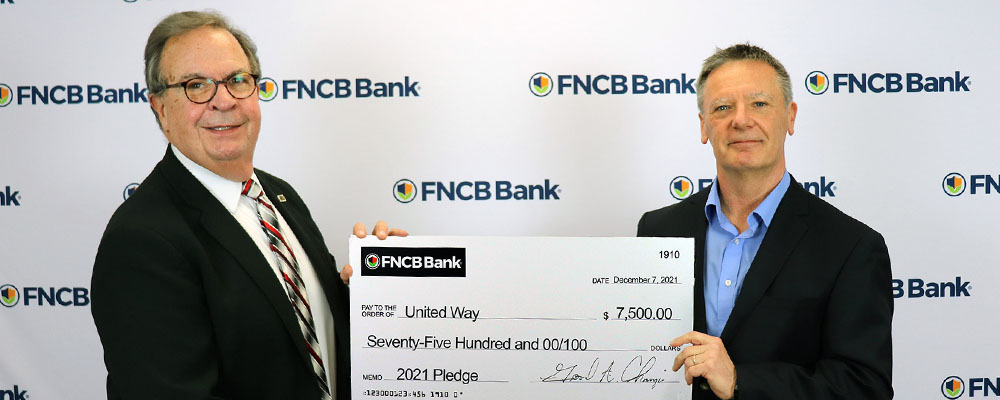 FNCB Bank Donates $7,500 to United Way of Lackawanna and Wayne Counties