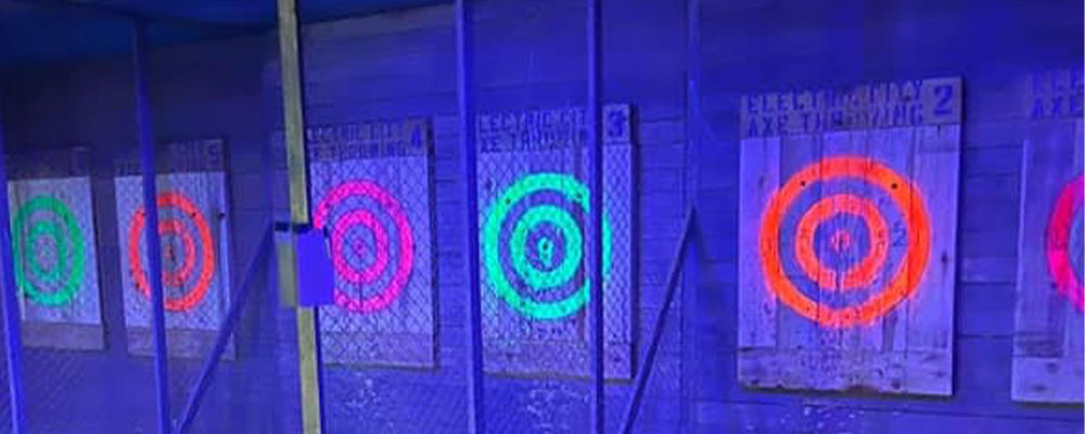 Electric City Axe Throwing Glow Throw