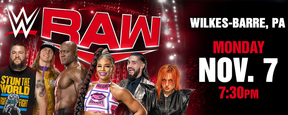 WWE Monday Night Raw Returns to Mohegan Sun Arena