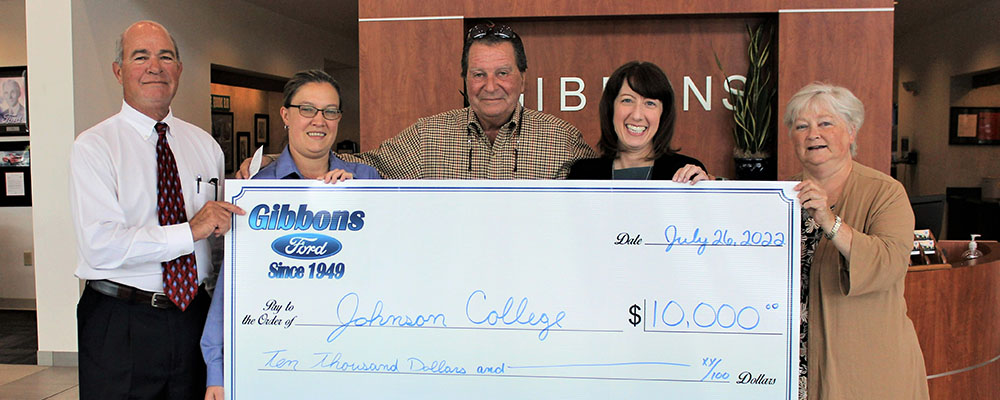 Gibbons Ford Contributes to Johnson College