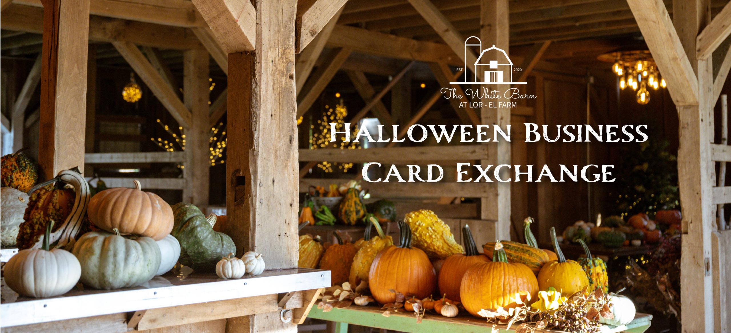 Halloween Business Card Exchange at The White Barn at Lor-El Farm