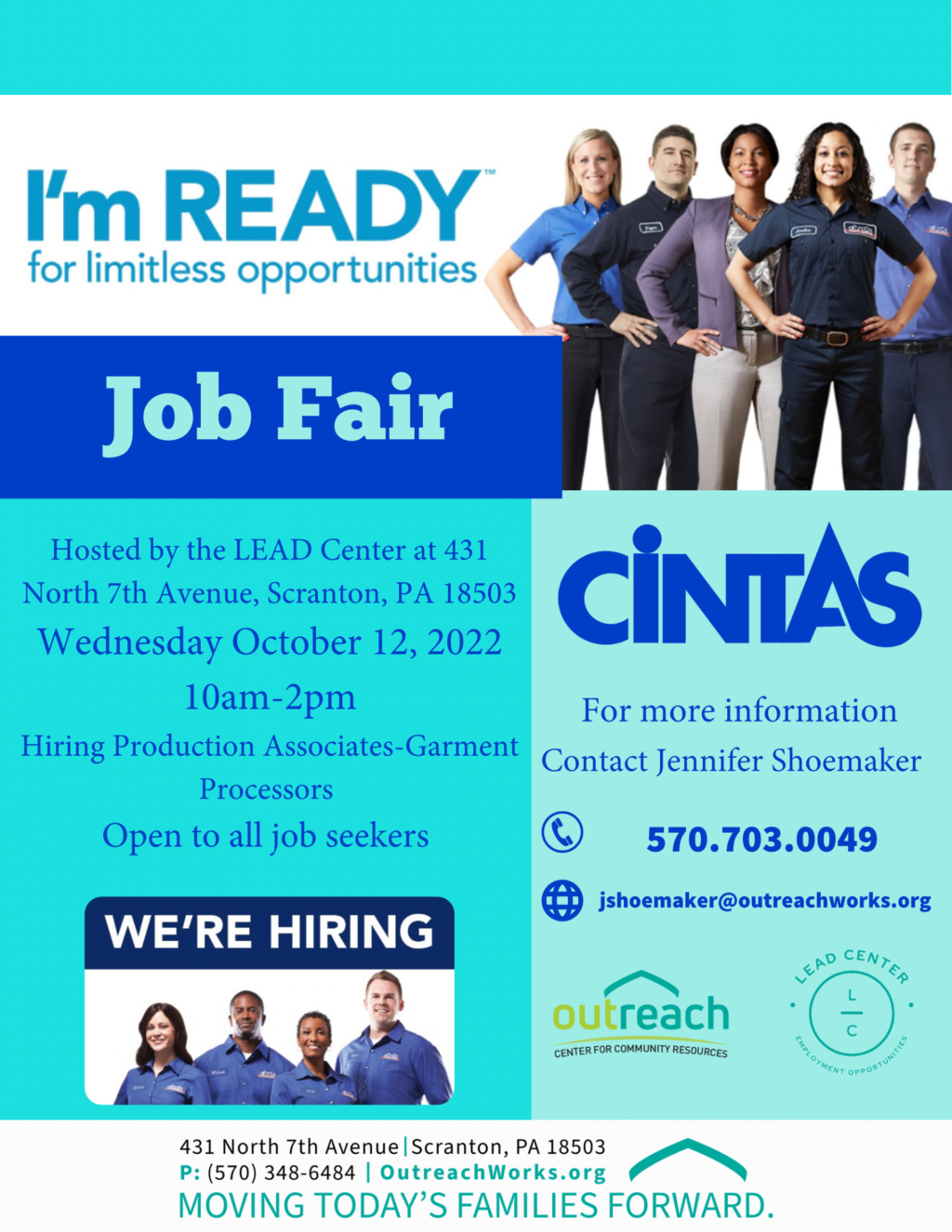 Outreach Center To Host Cintas Job Fair The Greater Scranton Chamber
