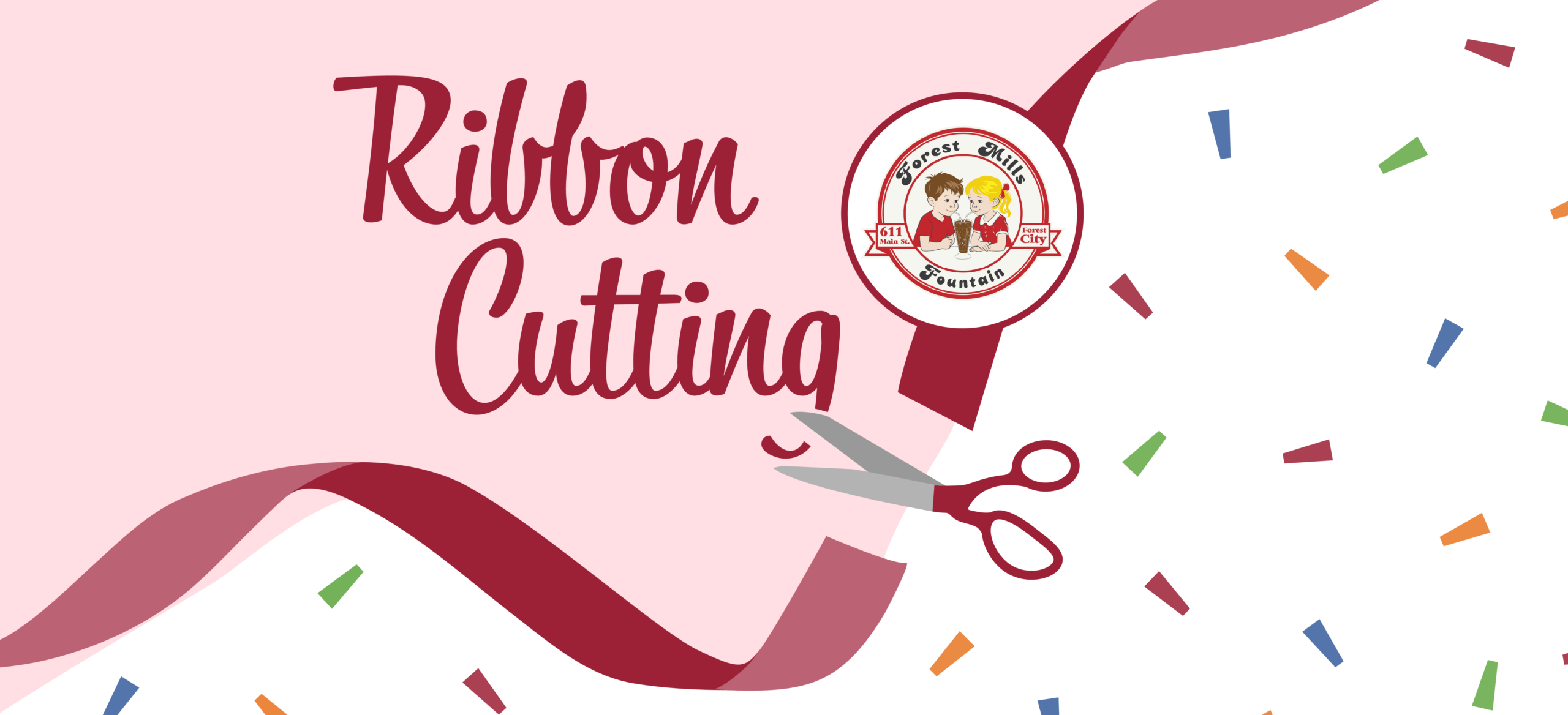 Forest Mills Fountain Ribbon Cutting