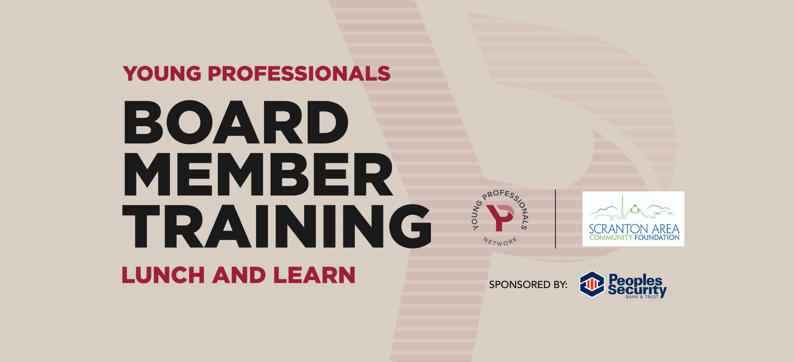 Young Professionals Board Member Training Lunch and Learn